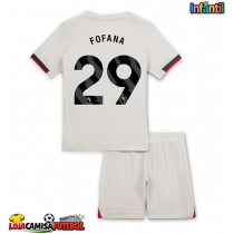 Camisa de Futebol Chelsea Wesley Fofana #29 Equipamento Secundário Infantil 2025-26 Manga Curta (+ Calças curtas)